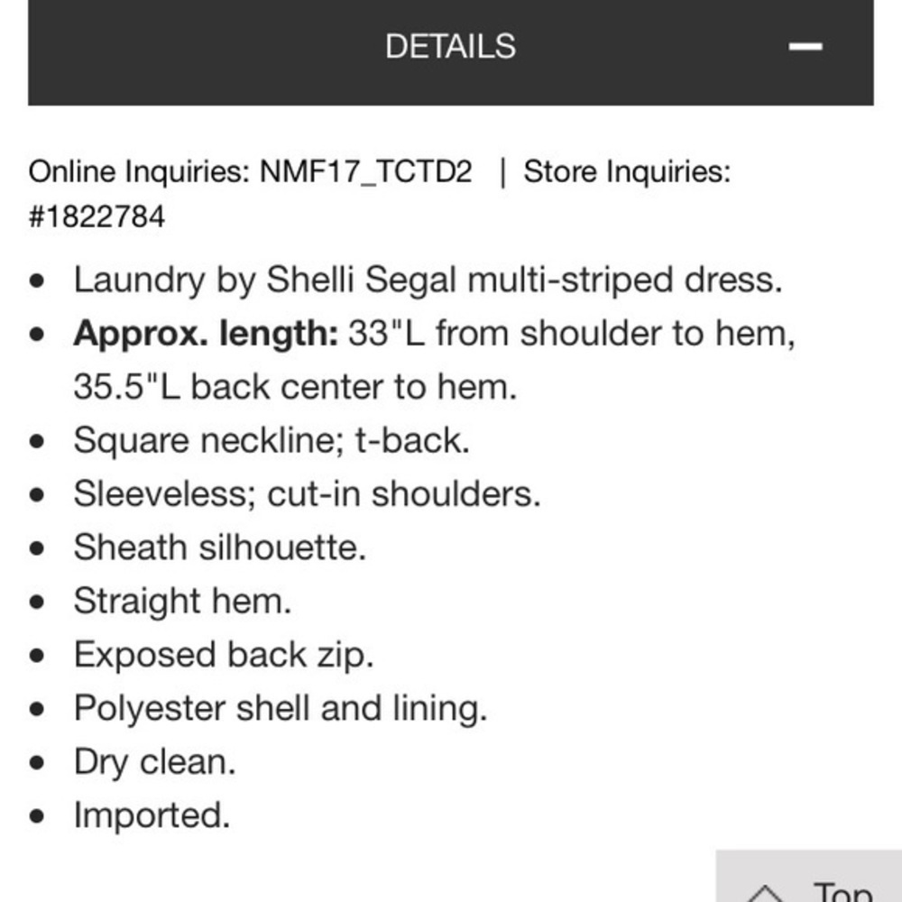 NWT Laundry Neon & Gold Stripe T back Dress 8 $225​ - Picture 3 of 8